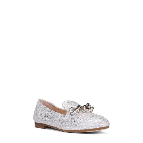 DONALD PLINER Shoes - DONALD PLINER Womens Beige Pebbled Balton Slip On Leather Loafers Shoes 5.5